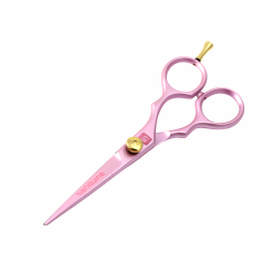 Alternative view of Professional Hairdressing Scissors Set, Japanese-Style Hair Cutting and Thinning Scissors for Wet or Dry Hair, Pink, 5.5", Presentation Case and Protective Cover Included
