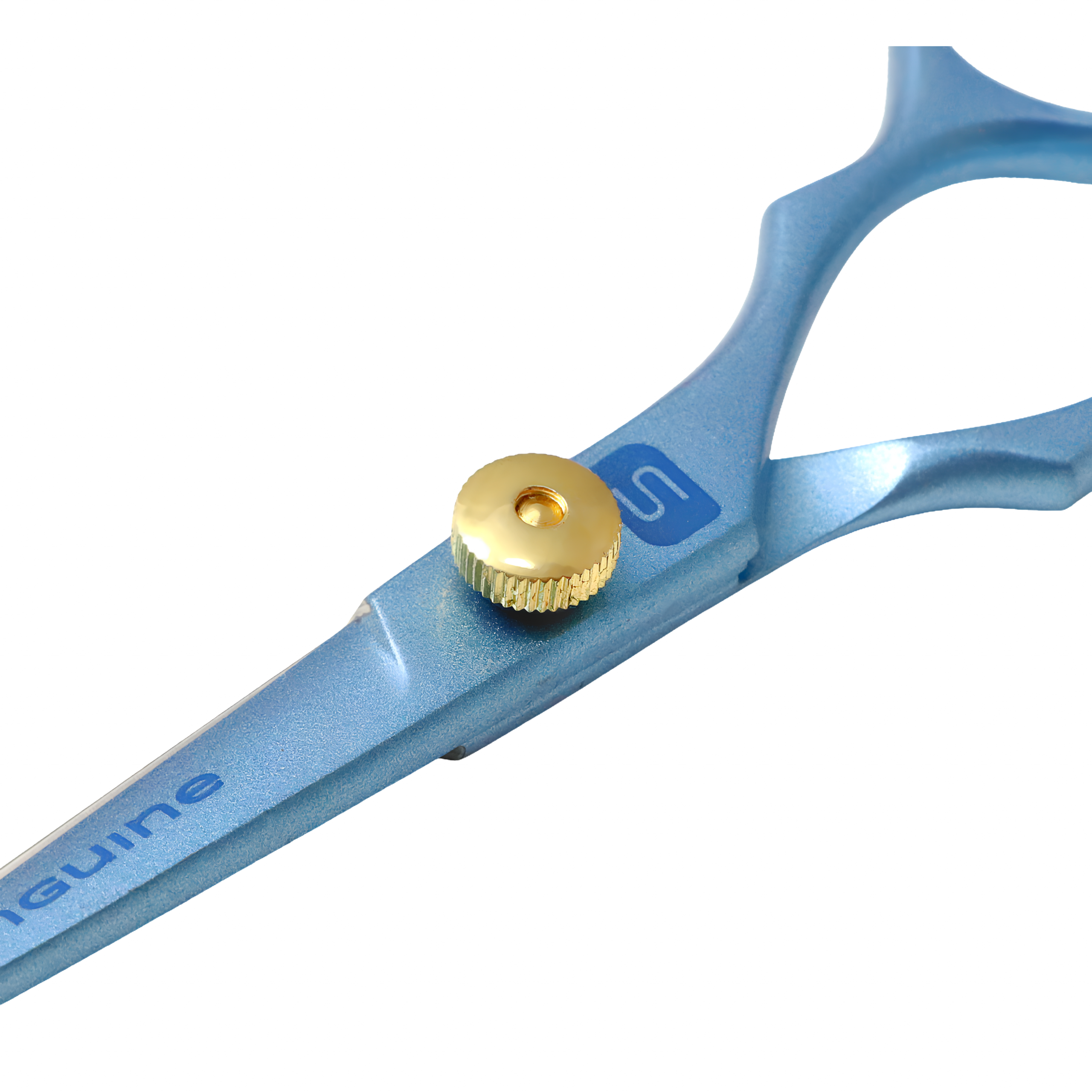 Professional Hairdressing Scissors, Japanese J2 Steel Hair Cutting Scissors for Wet or Dry Hair, Blue, 5.5", Presentation Case and Protective Cover Included - Image 3