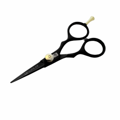Professional Beard and Mustache Trimming Scissors, Black with Presentation Case