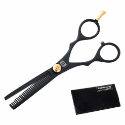 Professional Hair Thinning Scissors, Hair Texture Thinning Scissors, Japanese Styled Blades, Designed for Hairdressers, Barbers and Personal Use, 5.75 inch + Case