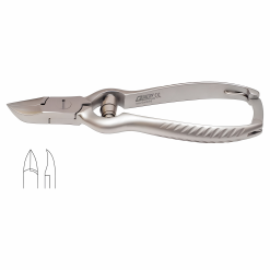 Professional Nail Clippers, Heavy-Duty Stainless Steel Nippers for Hard and Thick Nails, Toe Nail Cutter (MED-45)
