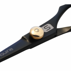 Alternative view of Left-Handed Professional Hairdressing Scissors, Japanese-Style Hair Cutting Scissors for Wet or Dry Hair, Black, 6.0", Presentation Case and Protective Cover Included