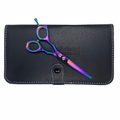 Todano Professional Left-Handed Hairdressing Scissors, Handmade Premium Hair Cutting Scissors, Ultra-Sharp, 5.5", Choice of Faux Leather Premium or Standard Packaging, Oil Bottle and Cleaning Cloth Included