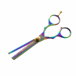 Professional Hair Thinning Scissors, Japanese-Style Texturising Shears with Multi-Colour Accents, 5.75", Presentation Case Included
