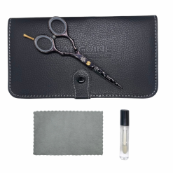 Todano FB Professional Right-Handed Hairdressing Scissors, Handmade Premium Hair Cutting Scissors, Ultra-Sharp, 5.5", Choice of Faux Leather Premium or Standard Packaging, Oil Bottle and Cleaning Cloth Included