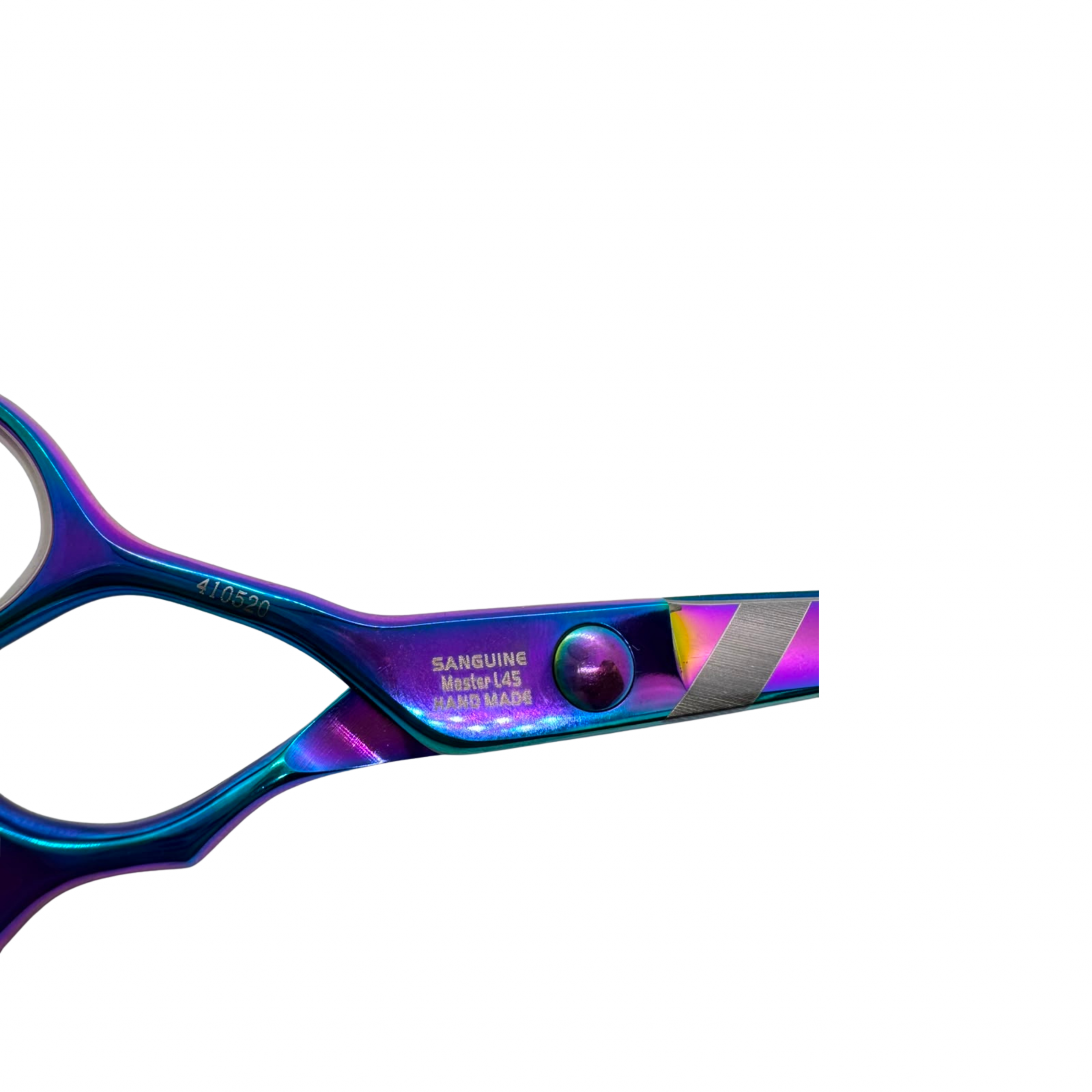 Master L45 Handmade Professional Left-Handed Offset Hairdressing Scissors, Premium Ultra-Sharp Hair Cutting Scissors, 5.5", Choice of Faux Leather Premium or Standard Packaging, Oil Bottle and Cleaning Cloth Included - Image 4
