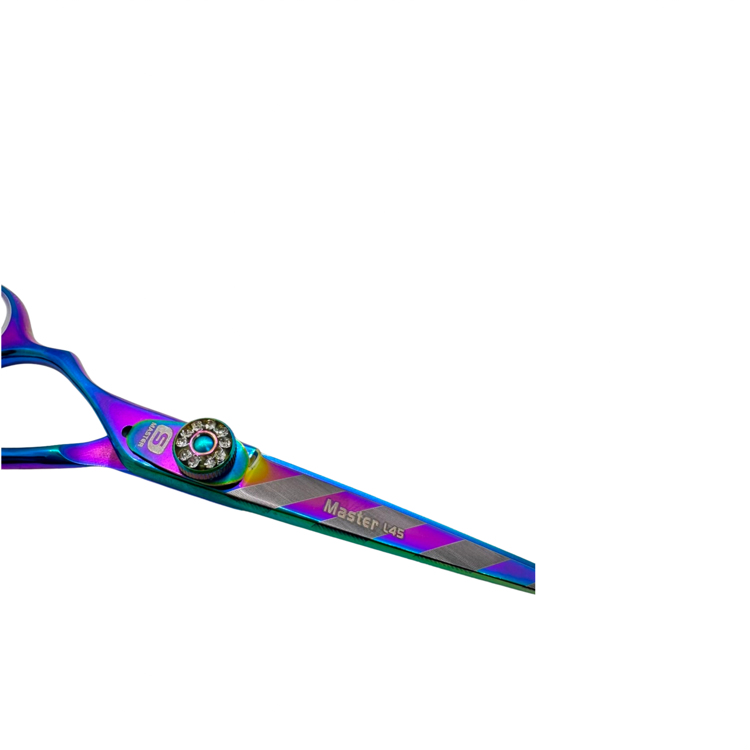 Master L45 Handmade Professional Left-Handed Offset Hairdressing Scissors, Premium Ultra-Sharp Hair Cutting Scissors, 5.5", Choice of Faux Leather Premium or Standard Packaging, Oil Bottle and Cleaning Cloth Included - Image 3