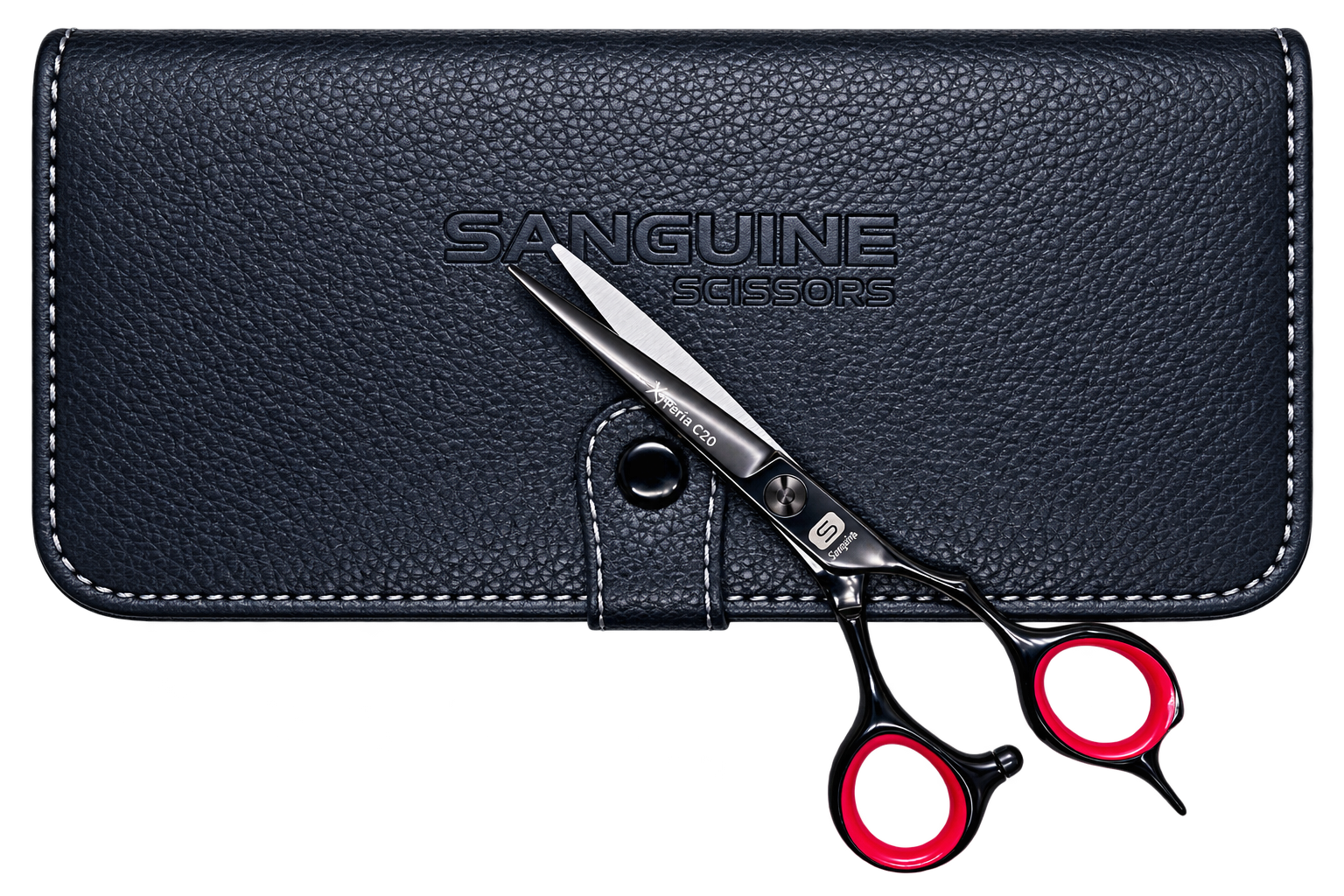 Xperia C20 Professional Right-Handed Hairdressing Scissors, Premium Ultra-Sharp Hair Cutting Scissors, 5.5", Choice of Faux Leather Premium or Standard Packaging, Oil Bottle and Cleaning Cloth Included - Image 4
