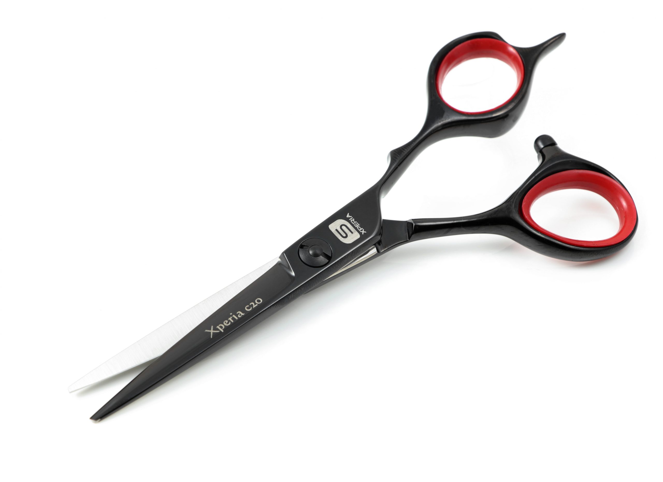 Xperia C20 Professional Right-Handed Hairdressing Scissors, Premium Ultra-Sharp Hair Cutting Scissors, 5.5", Choice of Faux Leather Premium or Standard Packaging, Oil Bottle and Cleaning Cloth Included