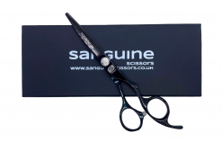 Todano D12 Professional Right-Handed Offset Hairdressing Scissors, Handmade Engraved Design with Easy-Adjust Screw, 6 inches