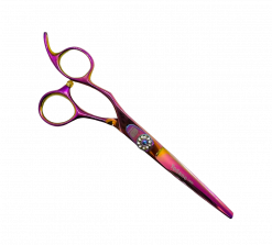 Todano L60I Professional Left-Handed Offset Hairdressing Scissors, Handmade Premium Hair Cutting Scissors, Ultra-Sharp, 6.0", Choice of Faux Leather Premium or Standard Packaging, Oil Bottle and Cleaning Cloth Included