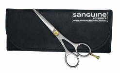 Silver Elite Matte Professional Right-Handed Hairdressing Scissors, Easy-Adjust Screw, 5 Inches