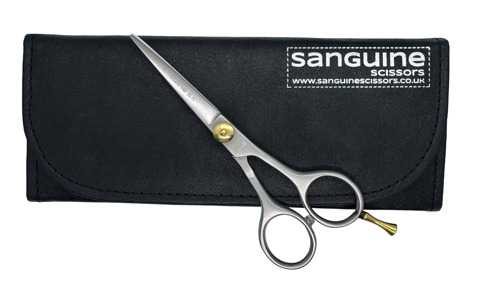 Silver Elite Matte Professional Right-Handed Hairdressing Scissors, Easy-Adjust Screw, 5 Inches