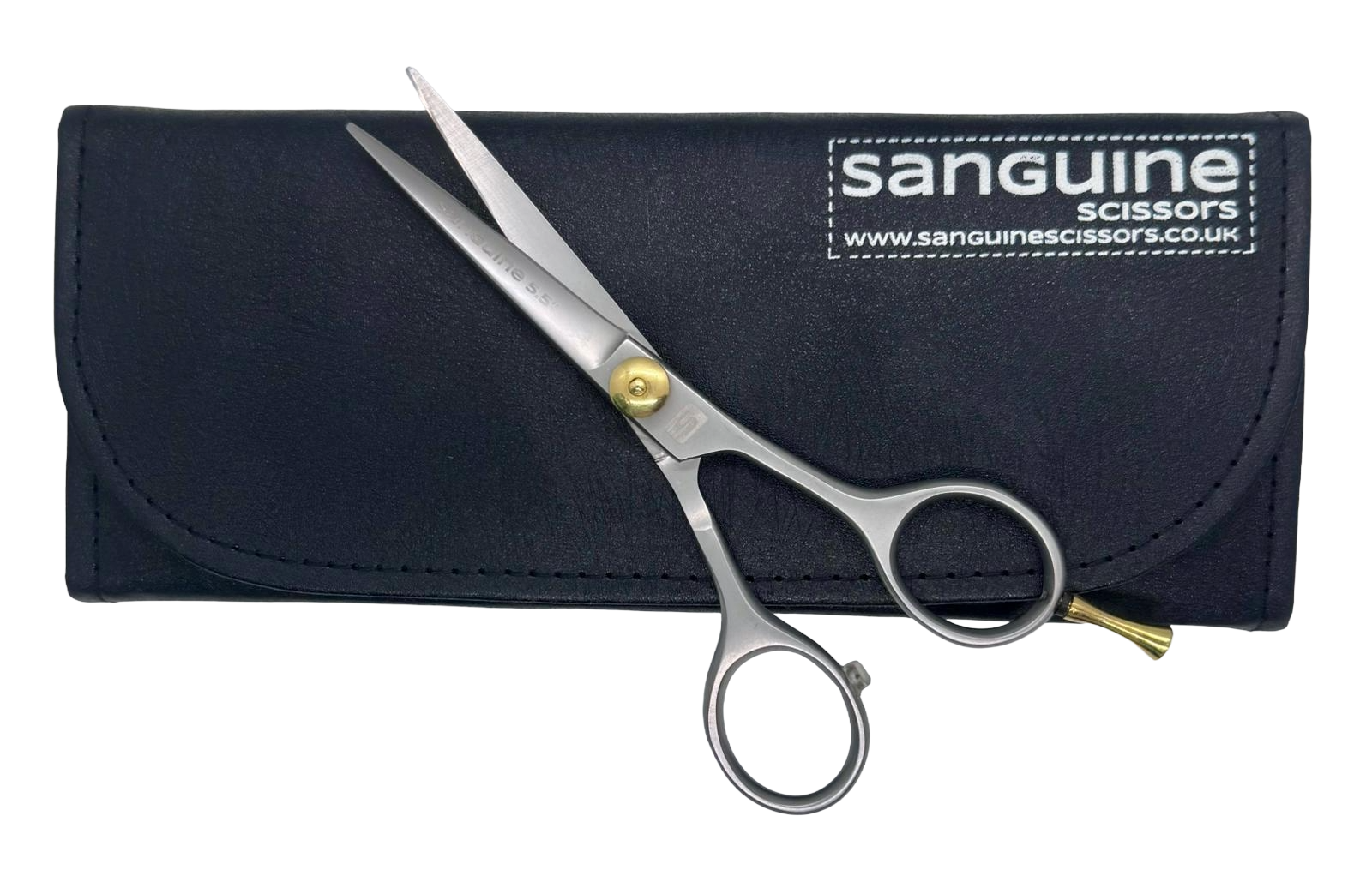 Silver Elite Matte Professional Right-Handed Hairdressing Scissors, Easy-Adjust Screw, 5 Inches - Image 2