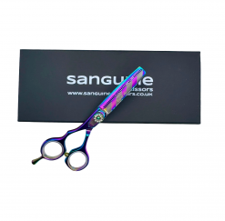 Master L45T Professional Left-Handed Offset Thinning Scissors, Handmade Premium Hair Texturising Shears, 5.5 Inches