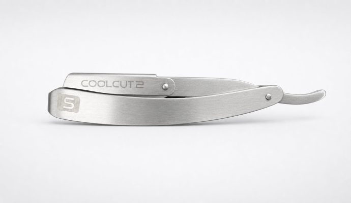 Cool Cut 2 Razor – Professional Straight Cut Shaving Razor (Silver)