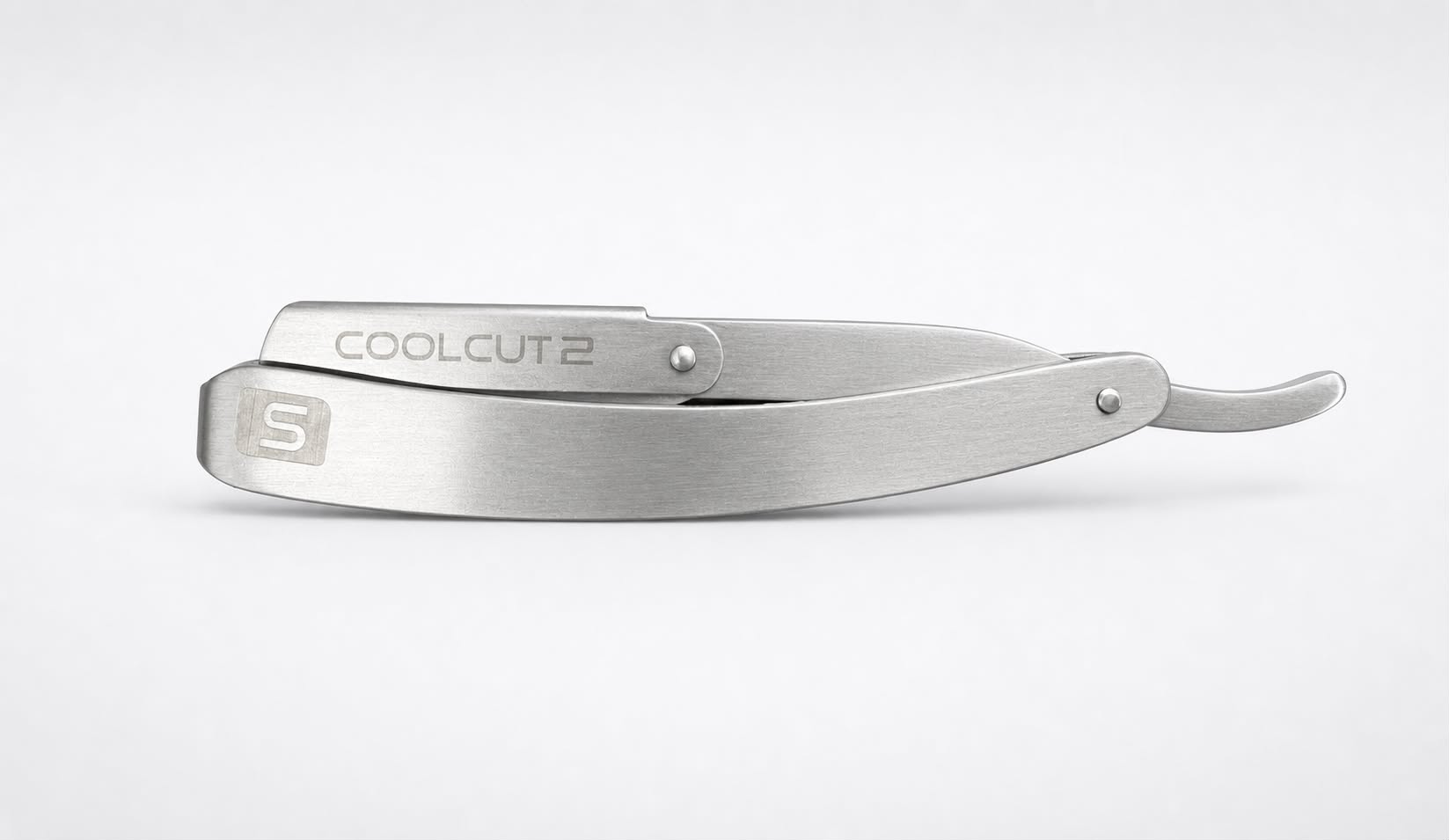 Cool Cut 2 Razor – Professional Straight Cut Shaving Razor (Silver)