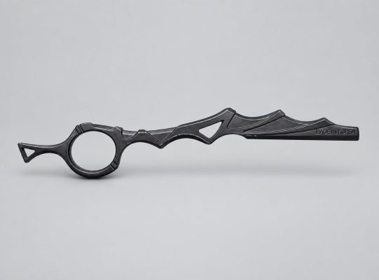 Sea Horse Razor – Sensuous Straight Razor with Ergonomic Handle, Bent Finger Rest and Spring Blade Holder, Made in Korea